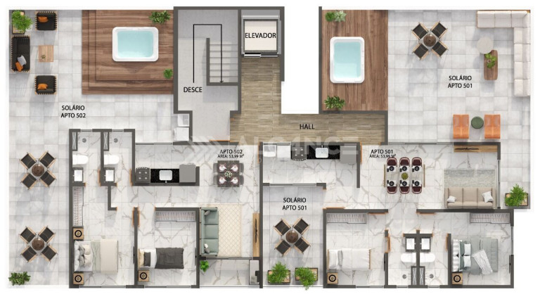 Imagem Apartamento com 2 Quartos à Venda, 50 m² em Brisamar - João Pessoa Imagem Apartamento com 2 Quartos à Venda, 50 m² em Brisamar - João Pessoa