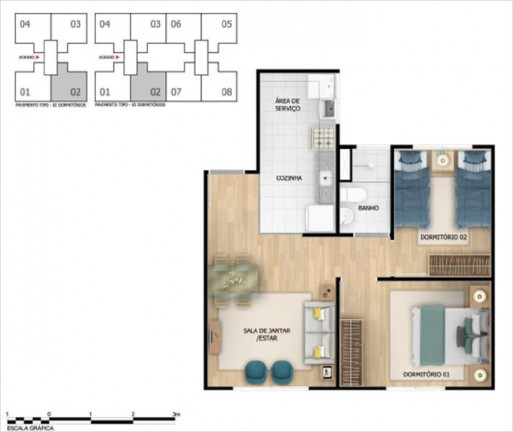 Imagem Apartamento com 2 Quartos à Venda, 43 m² em Recreio Dos Bandeirantes - Rio De Janeiro