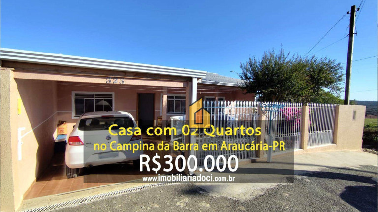 Imagem Casa com 2 Quartos à Venda, 80 m² em Campina Da Barra - Araucária