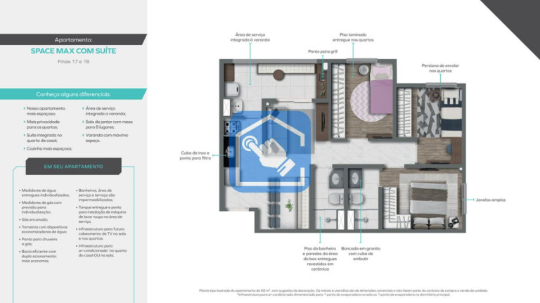 Apartamento com 3 Quartos à Venda, 60 m² em Belenzinho - São Paulo
