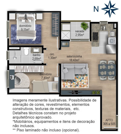 Imagem Apartamento com 2 Quartos à Venda, 48 m² em Cidade Nova - Caxias Do Sul Imagem Apartamento com 2 Quartos à Venda, 48 m² em Cidade Nova - Caxias Do Sul