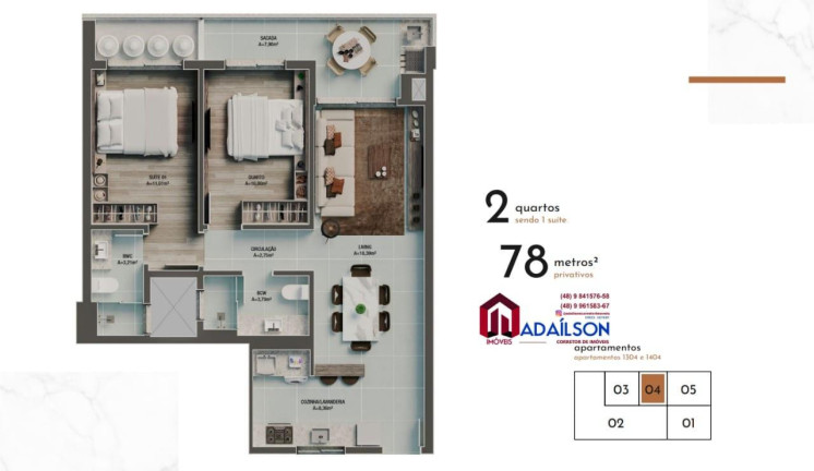 Imagem Imóvel com 2 Quartos à Venda, 86 m²