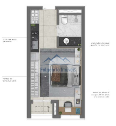 Imagem Apartamento com 1 Quarto à Venda, 26 m² em Vila Madalena - São Paulo