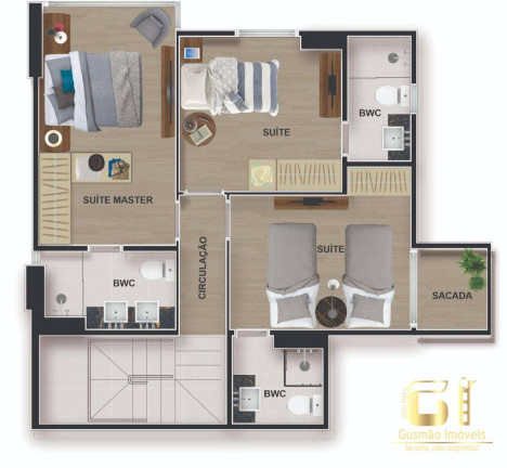 Imagem Apartamento com 3 Quartos à Venda, 79 m² em Capim Macio - Natal