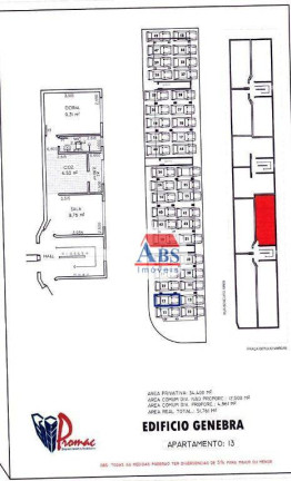 Imagem Apartamento com 1 Quarto à Venda, 34 m² em Vila Paulista - Cubatão