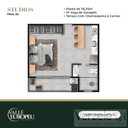 Imagem Apartamento com 1 Quarto à Venda, 39 m² em Lídia Duarte - Camboriú Imagem Apartamento com 1 Quarto à Venda, 39 m² em Lídia Duarte - Camboriú