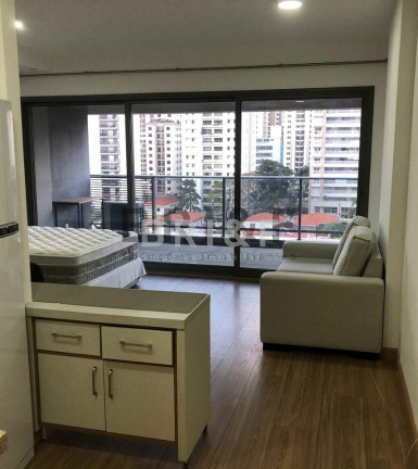 Imagem Apartamento com 1 Quarto para Alugar, 44 m² em Brooklin - São Paulo Imagem Apartamento com 1 Quarto para Alugar, 44 m² em Brooklin - São Paulo