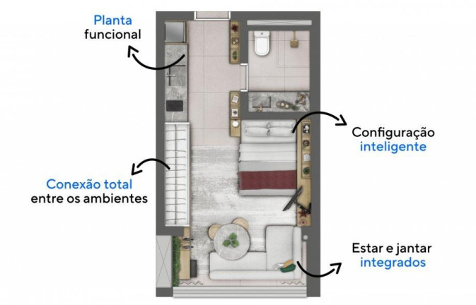 Imagem Imóvel com 1 Quarto à Venda, 27 m² em Campo Belo - São Paulo Imagem Imóvel com 1 Quarto à Venda, 27 m² em Campo Belo - São Paulo