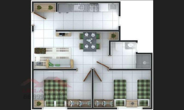 Imagem Apartamento com 2 Quartos à Venda, 49 m² em Tabajaras - Teresina Imagem Apartamento com 2 Quartos à Venda, 49 m² em Tabajaras - Teresina
