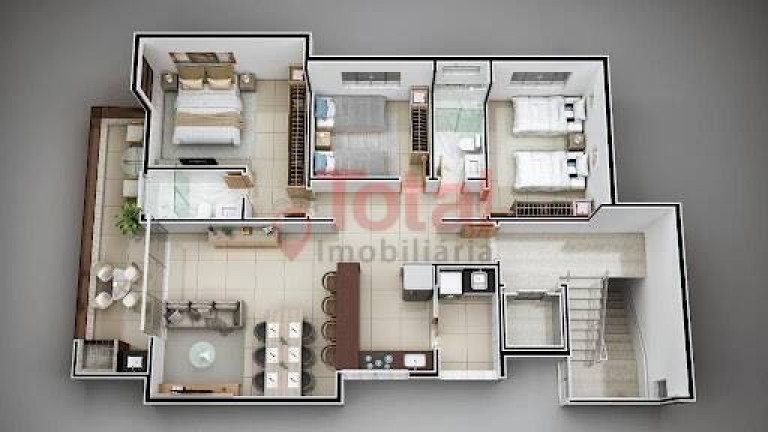 Apartamento com 3 Quartos à Venda, 110 m² em Iguaçu - Ipatinga