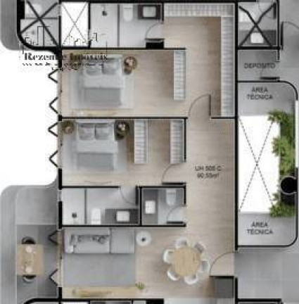 Imagem Apartamento com 2 Quartos à Venda, 95 m² em Cabo Branco - João Pessoa