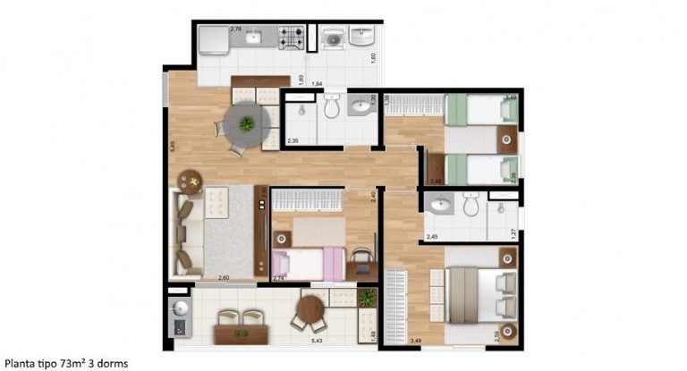 Imagem Apartamento com 3 Quartos à Venda, 73 m² em Mooca - São Paulo Imagem Apartamento com 3 Quartos à Venda, 73 m² em Mooca - São Paulo
