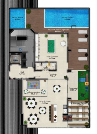 Apartamento com 3 Quartos à Venda, 113 m² em Morretes - Itapema