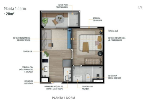 Imagem Imóvel com 1 Quarto à Venda, 28 m² em Perdizes - São Paulo Imagem Imóvel com 1 Quarto à Venda, 28 m² em Perdizes - São Paulo