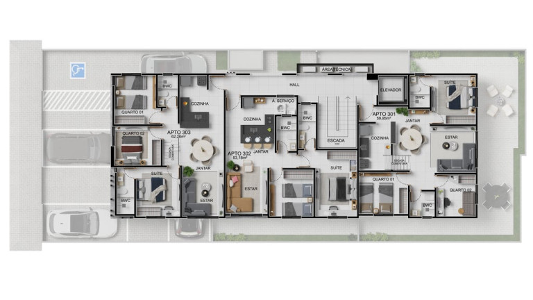 Imagem Cobertura com 3 Quartos à Venda, 112 m² em Bessa - João Pessoa Imagem Cobertura com 3 Quartos à Venda, 112 m² em Bessa - João Pessoa