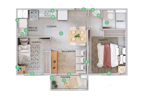 Apartamento com 2 Quartos à Venda, 34 m² em Vila Liviero - São Paulo