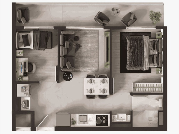 Imagem Imóvel com 1 Quarto à Venda, 32 m² em Morumbi - São Paulo Imagem Imóvel com 1 Quarto à Venda, 32 m² em Morumbi - São Paulo