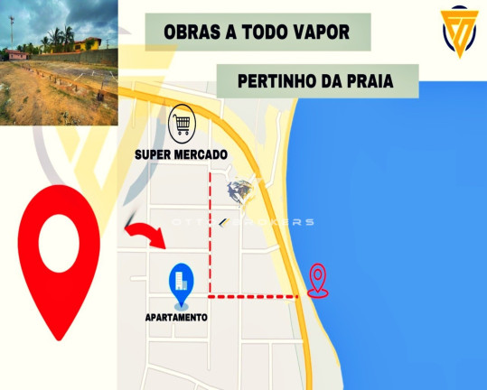 Imagem Apartamento com 2 Quartos à Venda, 65 m² em Coroa Vermelha - Santa Cruz Cabrália