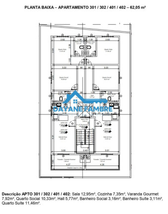 Imagem Apartamento com 2 Quartos à Venda, 63 m²