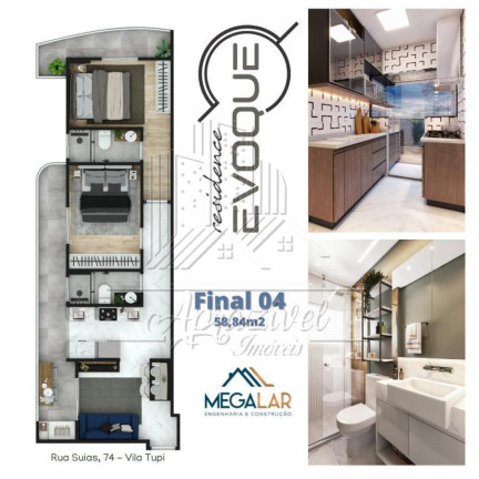 Imagem Imóvel com 2 Quartos à Venda, 56 m² em Tupi - Praia Grande Imagem Imóvel com 2 Quartos à Venda, 56 m² em Tupi - Praia Grande