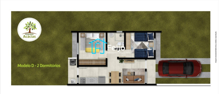 Imagem Casa com 2 Quartos à Venda, 43 m² em Passo Fundo - Guaíba Imagem Casa com 2 Quartos à Venda, 43 m² em Passo Fundo - Guaíba
