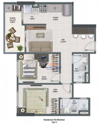 Imagem Apartamento com 2 Quartos à Venda, 57 m² em Vila Guilhermina - Praia Grande Imagem Apartamento com 2 Quartos à Venda, 57 m² em Vila Guilhermina - Praia Grande