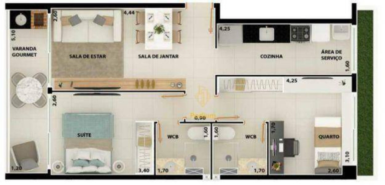 Imagem Apartamento com 2 Quartos à Venda, 77 m² em Manaíra - João Pessoa Imagem Apartamento com 2 Quartos à Venda, 77 m² em Manaíra - João Pessoa