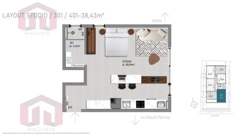 Imagem Imóvel com 2 Quartos à Venda, 