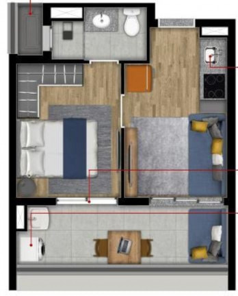 Imagem Imóvel com 1 Quarto à Venda, 54 m² em Cerqueira César - São Paulo Imagem Imóvel com 1 Quarto à Venda, 54 m² em Cerqueira César - São Paulo