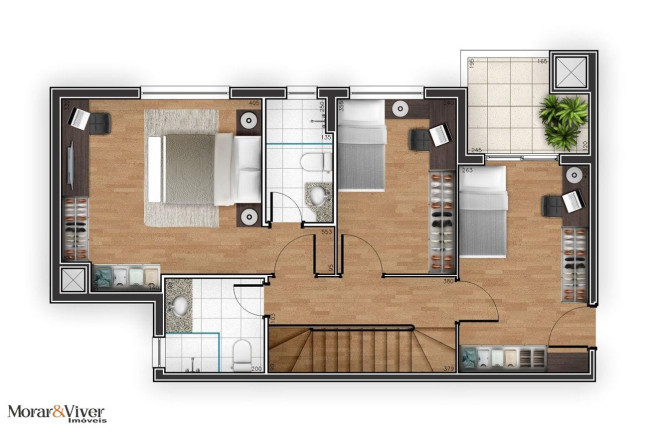 Imagem Cobertura com 3 Quartos à Venda, 132 m² em Cristo Rei - Curitiba Imagem Cobertura com 3 Quartos à Venda, 132 m² em Cristo Rei - Curitiba
