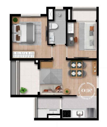 Imagem Imóvel com 2 Quartos à Venda, 41 m² em Brooklin Paulista - São Paulo Imagem Imóvel com 2 Quartos à Venda, 41 m² em Brooklin Paulista - São Paulo
