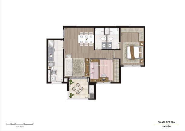 Imagem Apartamento com 2 Quartos à Venda, 69 m² em Ecoville - Curitiba