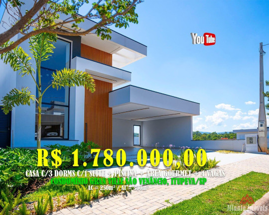 Imagem Casa de Condomínio com 3 Quartos à Venda, 250 m² em Jardim Primavera - Itupeva Imagem Casa de Condomínio com 3 Quartos à Venda, 250 m² em Jardim Primavera - Itupeva