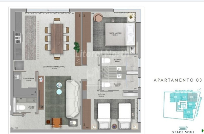 Imagem Apartamento com 3 Quartos à Venda, 140 m² em Centro - Itajaí