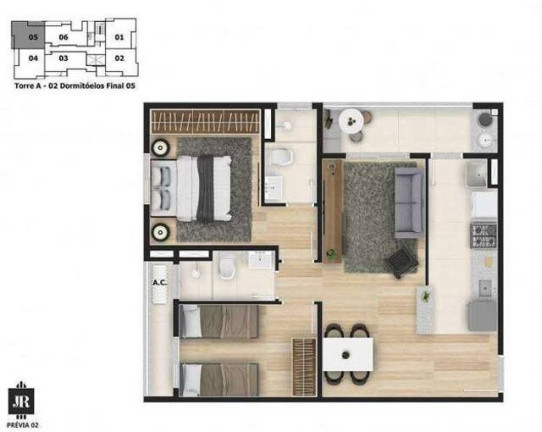 Imagem Apartamento com 2 Quartos à Venda, 61 m² em Jardim São Carlos - Sorocaba Imagem Apartamento com 2 Quartos à Venda, 61 m² em Jardim São Carlos - Sorocaba