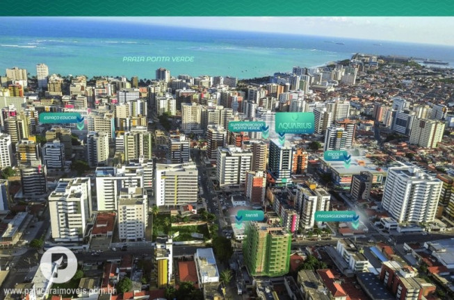 Imagem Apartamento com 2 Quartos à Venda, 60 m² em Ponta Verde - Maceió