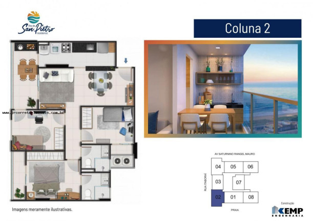 Imagem Imóvel com 3 Quartos à Venda, 80 m² em Praia Itaparica - Vila Velha