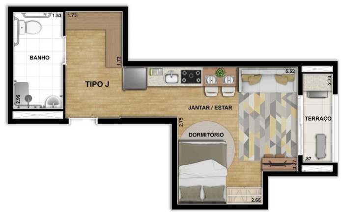 Imagem Imóvel com 1 Quarto à Venda, 32 m² em Vila Santa Catarina - São Paulo Imagem Imóvel com 1 Quarto à Venda, 32 m² em Vila Santa Catarina - São Paulo