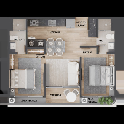 Imagem Apartamento com 1 Quarto à Venda, 47 m² em Cabo Branco - João Pessoa Imagem Apartamento com 1 Quarto à Venda, 47 m² em Cabo Branco - João Pessoa
