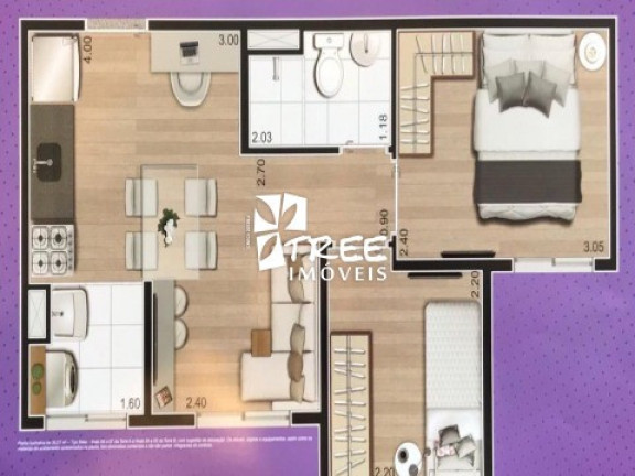 Imagem Apartamento com 2 Quartos à Venda, 35 m² em Vila Ré - São Paulo