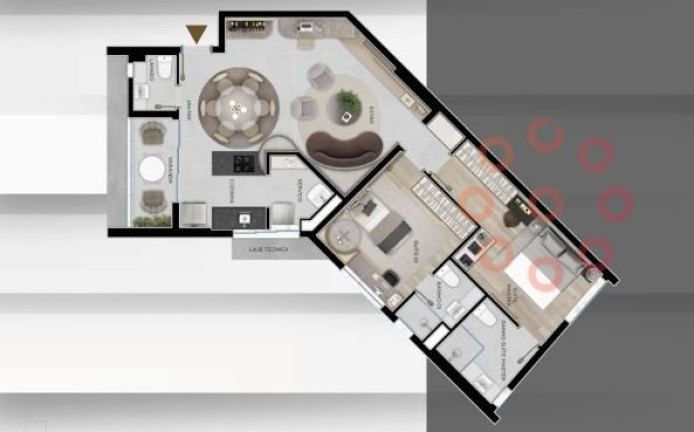 Imagem Apartamento com 1 Quarto à Venda, 56 m² em Santo Agostinho - Belo Horizonte