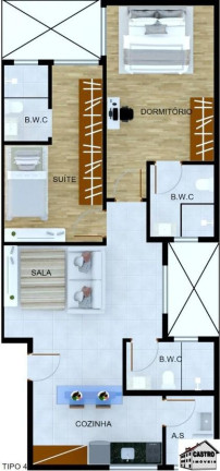 Imagem Apartamento com 2 Quartos à Venda, 50 m² em Jardim Nordeste - São Paulo Imagem Apartamento com 2 Quartos à Venda, 50 m² em Jardim Nordeste - São Paulo