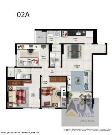 Imagem Apartamento com 3 Quartos à Venda, 85 m² em Praia Itaparica - Vila Velha