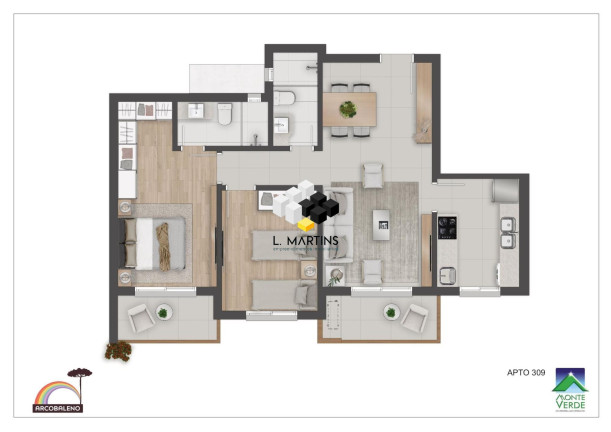 Imagem Apartamento com 1 Quarto à Venda, 46 m² em Floresta - Gramado Imagem Apartamento com 1 Quarto à Venda, 46 m² em Floresta - Gramado