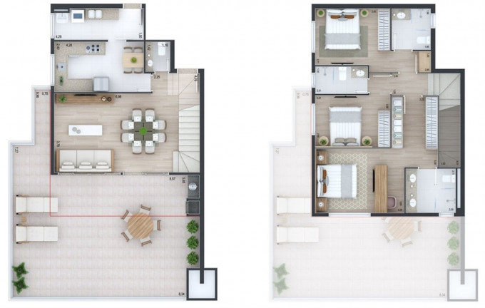 Imagem Imóvel com 3 Quartos à Venda, 105 m² em Juvevê - Curitiba Imagem Imóvel com 3 Quartos à Venda, 105 m² em Juvevê - Curitiba