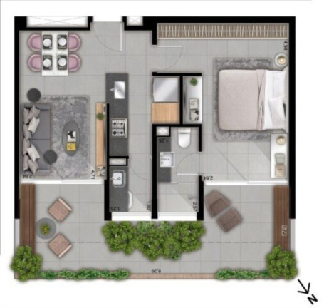 Imagem Apartamento com 1 Quarto à Venda, 55 m² em Perdizes - São Paulo Imagem Apartamento com 1 Quarto à Venda, 55 m² em Perdizes - São Paulo