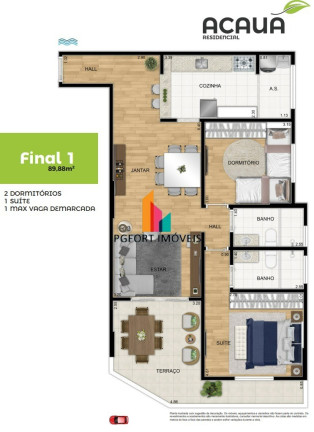 Imagem Apartamento com 1 Quarto à Venda, 53 m² em Aviação - Praia Grande Imagem Apartamento com 1 Quarto à Venda, 53 m² em Aviação - Praia Grande