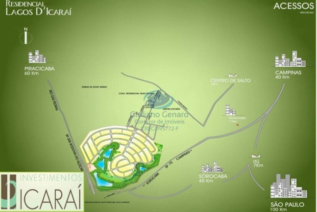 Imagem Terreno em Condomínio à Venda, 465 m² em Residencial Lagos D'icaraí - Salto Imagem Terreno em Condomínio à Venda, 465 m² em Residencial Lagos D'icaraí - Salto