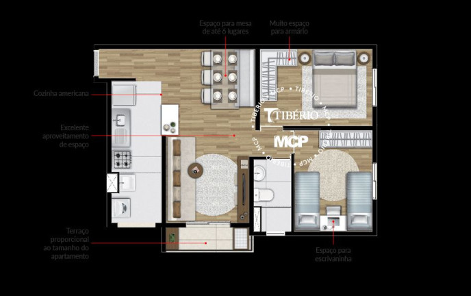 Apartamento com 3 Quartos à Venda, 65 m² em Centro - Diadema