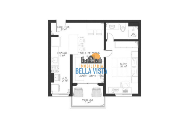 Imagem Apartamento com 1 Quarto à Venda, em Bela Vista - São Paulo Imagem Apartamento com 1 Quarto à Venda, em Bela Vista - São Paulo